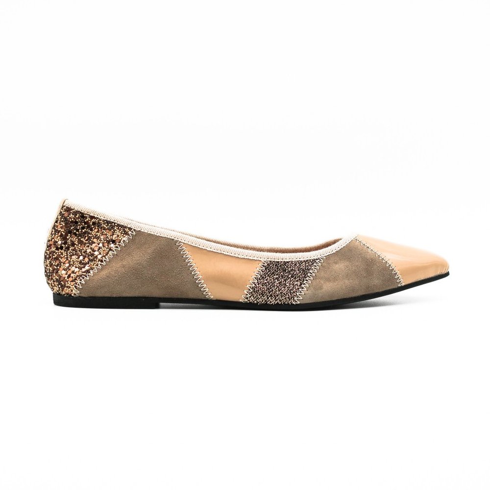 Fantasy Glittery Flats Handmade Ballerina Shoes
